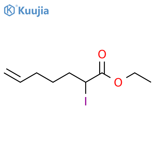 6-Heptenoic acid, 2-iodo-, ethyl ester structure