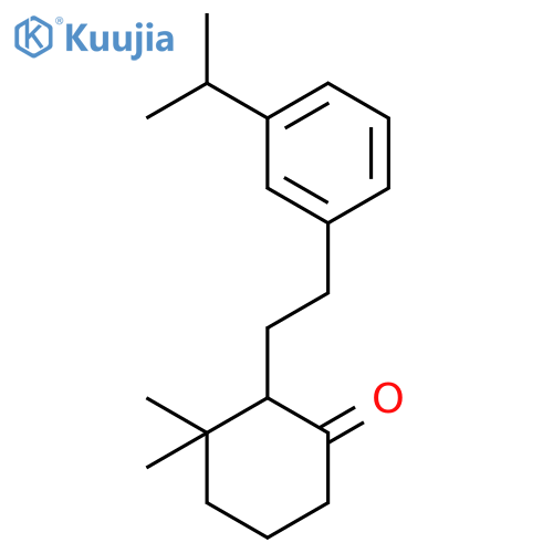 Cyclohexanone, 3,3-dimethyl-2-[2-[3-(1-methylethyl)phenyl]ethyl]- structure