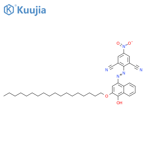 1,3-Benzenedicarbonitrile,2-[[4-hydroxy-3-(octadecyloxy)-1-naphthalenyl]azo]-5-nitro- structure