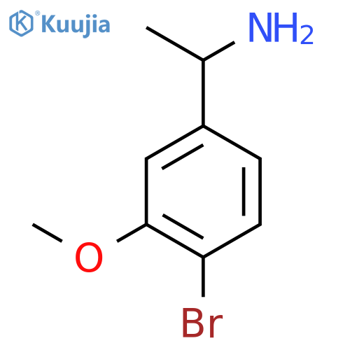 1-(4-bromo-3-methoxyphenyl)ethan-1-amine structure