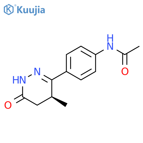 Acetamide,N-[4-(1,4,5,6-tetrahydro-4-methyl-6-oxo-3-pyridazinyl)phenyl]-, (S)- structure