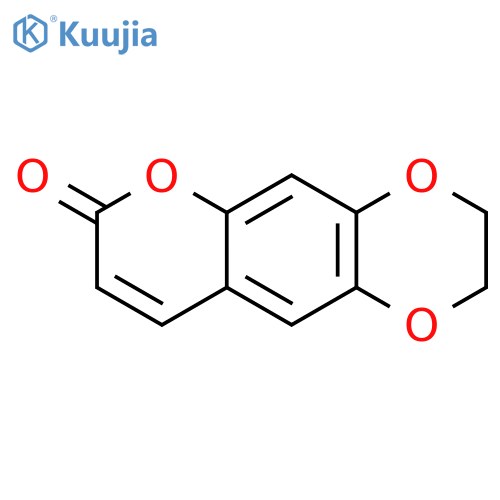 7H-Pyrano[2,3-g]-1,4-benzodioxin-7-one, 2,3-dihydro- structure