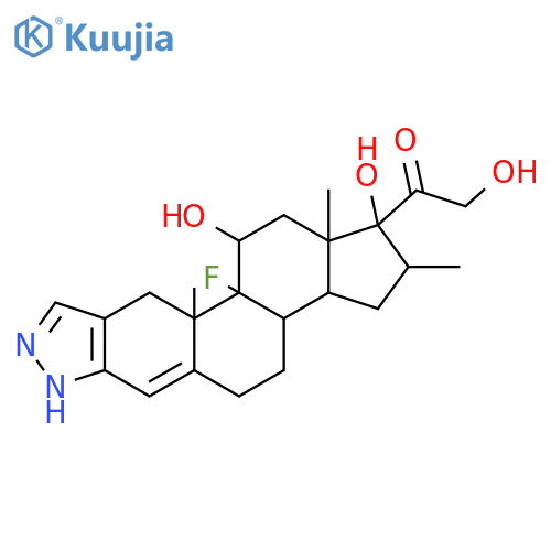 1-[(1R,2R,10bR)-10b-fluoro-1,11-dihydroxy-2,10a,12a-trimethyl-1,2,3,3a,3b,4,5,7,10,10a,10b,11,12,12a-tetradecahydrocyclopenta[5,6]naphtho[1,2-f]indazol-1-yl]-2-hydroxyethanone structure