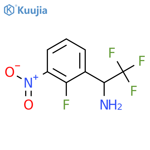 2,2,2-trifluoro-1-(2-fluoro-3-nitrophenyl)ethan-1-amine structure