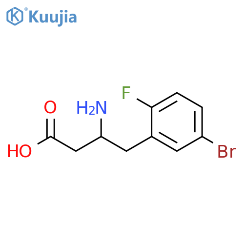 3-Amino-4-(5-bromo-2-fluorophenyl)butyricAcid structure
