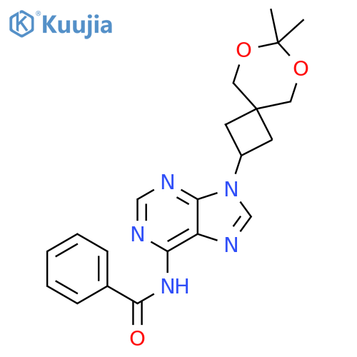 Benzamide,N-[9-(7,7-dimethyl-6,8-dioxaspiro[3.5]non-2-yl)-9H-purin-6-yl]- structure