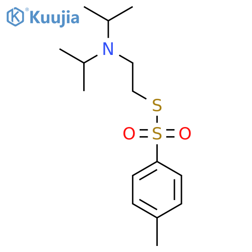 S-[2-(dipropan-2-ylamino)ethyl] 4-methylbenzenesulfonothioate structure