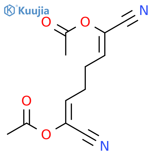2,6-Octadienedinitrile, 2,7-bis(acetyloxy)-, (E,Z)- structure