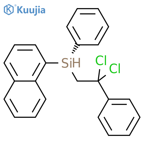 Silane, (dichlorophenylmethyl)methyl-1-naphthalenylphenyl-, (S)- structure