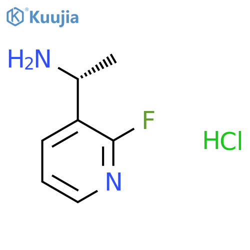 (1r)-1-(2-Fluoropyridin-3-yl)ethan-1-amine hydrochloride structure