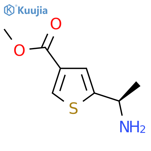 methyl 5-(1R)-1-aminoethylthiophene-3-carboxylate structure