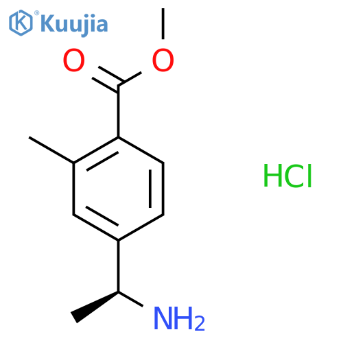 (S)-Methyl 4-(1-aminoethyl)-2-methylbenzoate hydrochloride structure