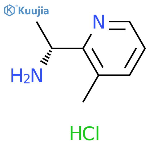 (R)-1-(3-methylpyridin-2-yl)ethan-1-amine hydrochloride structure