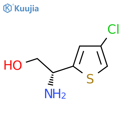 (2R)-2-amino-2-(4-chlorothiophen-2-yl)ethan-1-ol structure