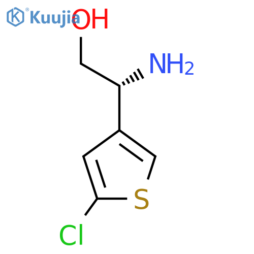 (2R)-2-amino-2-(5-chlorothiophen-3-yl)ethan-1-ol structure