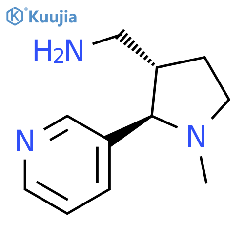 (+)-(2R,3S)-1-Methyl-2-(3-pyridinyl)-3-pyrrolidinemethanamine structure