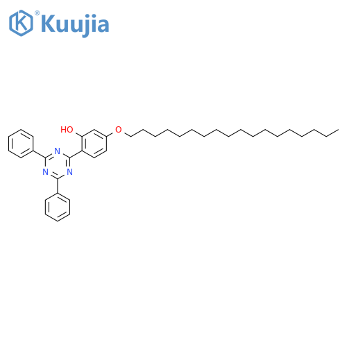 Phenol, 2-(4,6-diphenyl-1,3,5-triazin-2-yl)-5-(octadecyloxy)- structure