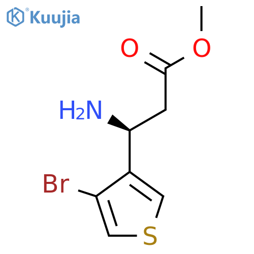 methyl (3S)-3-amino-3-(4-bromothiophen-3-yl)propanoate structure
