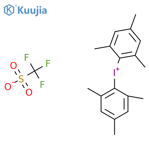 Bis(2,4,6-trimethylphenyl)iodonium triflate structure