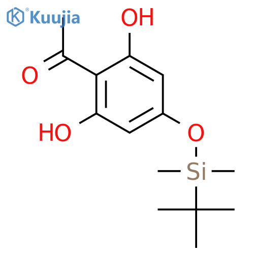 Ethanone,1-[4-[[(1,1-dimethylethyl)dimethylsilyl]oxy]-2,6-dihydroxyphenyl]- structure