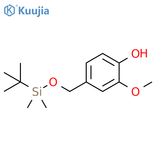 Phenol, 4-[[[(1,1-dimethylethyl)dimethylsilyl]oxy]methyl]-2-methoxy- structure