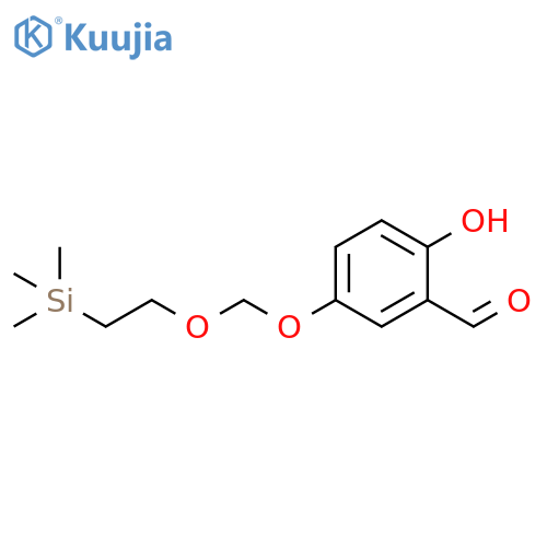 Benzaldehyde, 2-hydroxy-5-[[2-(trimethylsilyl)ethoxy]methoxy]- structure