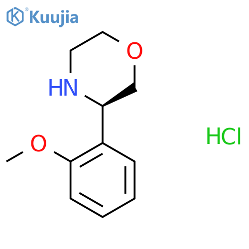 (R)-3-(2-Methoxyphenyl)morpholine hydrochloride structure