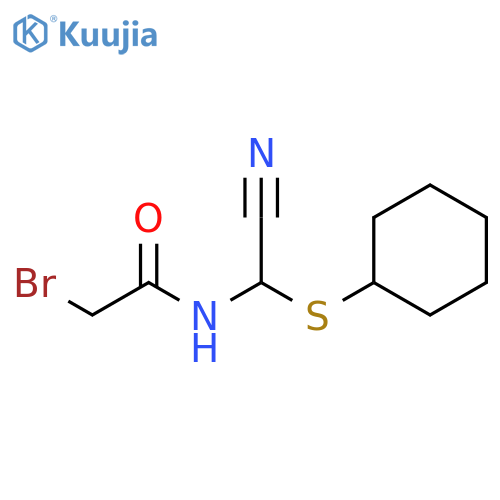 Acetamide, 2-bromo-N-[cyano(cyclohexylthio)methyl]- structure