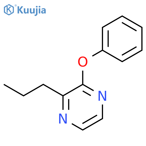 Pyrazine, 2-phenoxy-3-propyl- structure