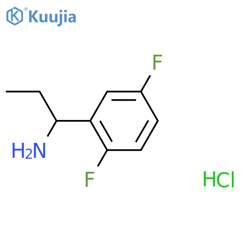 (S)-1-(2,5-Difluorophenyl)propan-1-amine hydrochloride structure