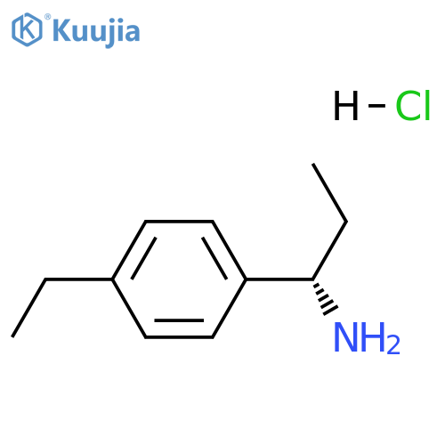 (S)-1-(4-Ethylphenyl)propan-1-amine hydrochloride structure