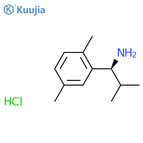 (S)-1-(2,5-Dimethylphenyl)-2-methylpropan-1-amine hydrochloride structure