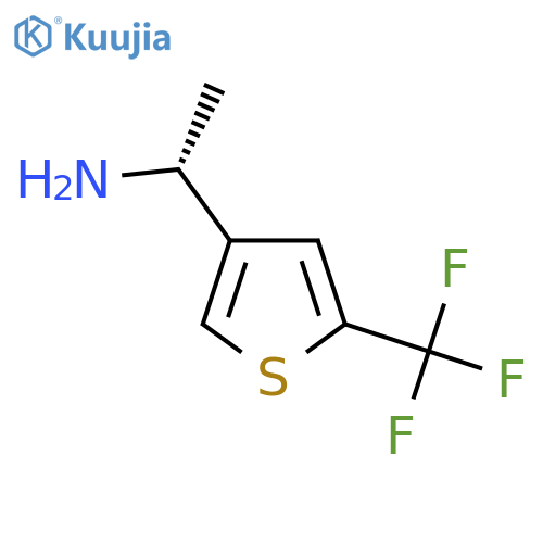 (1R)-1-[5-(trifluoromethyl)(3-thienyl)]ethylamine structure