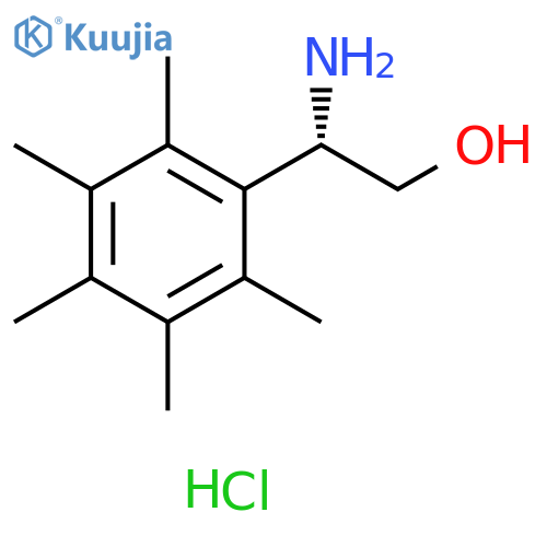 (S)-2-Amino-2-(2,3,4,5,6-pentamethylphenyl)ethan-1-ol hydrochloride structure