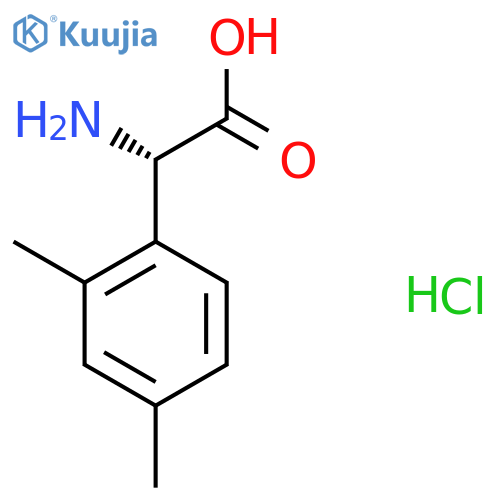 (S)-2-Amino-2-(2,4-dimethylphenyl)acetic acid hcl structure