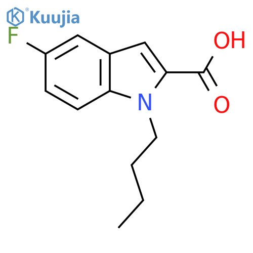 1-Butyl-5-fluoro-1h-indole-2-carboxylic acid structure