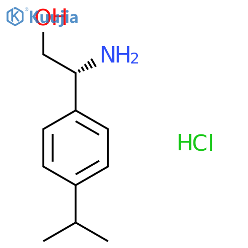(R)-2-Amino-2-(4-isopropylphenyl)ethan-1-ol hydrochloride structure