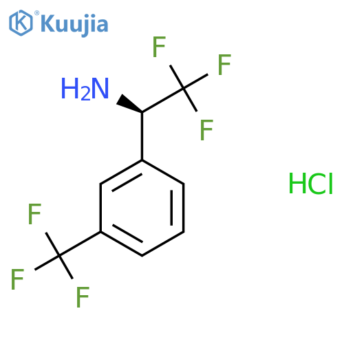 (R)-2,2,2-Trifluoro-1-(3-(trifluoromethyl)phenyl)ethanamine hydrochloride structure