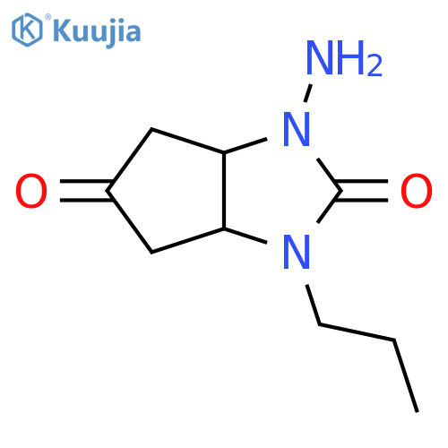 2,5(1H,3H)-Cyclopentimidazoledione, 1-aminotetrahydro-3-propyl- structure