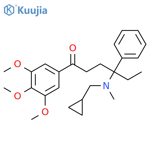 1-Hexanone,4-[(cyclopropylmethyl)methylamino]-4-phenyl-1-(3,4,5-trimethoxyphenyl)- structure
