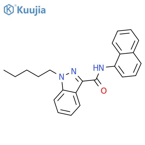 N-(1-naphthyl)-1-pentyl-1h-indazole-3-carboxamide structure