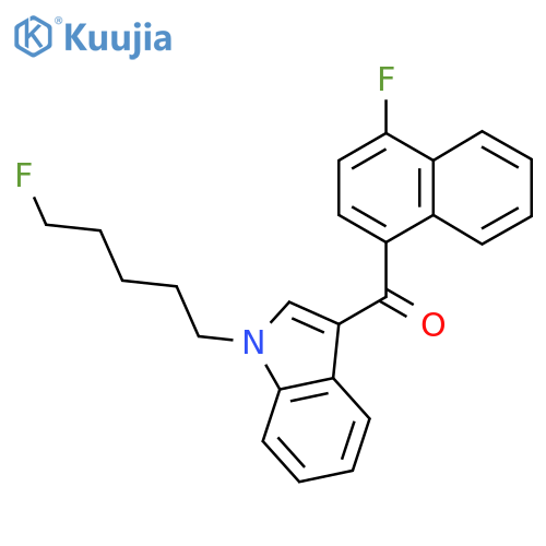 (4-Fluoro-1-naphthalenyl)1-(5-fluoropentyl)-1H-indol-3-ylmethanone structure