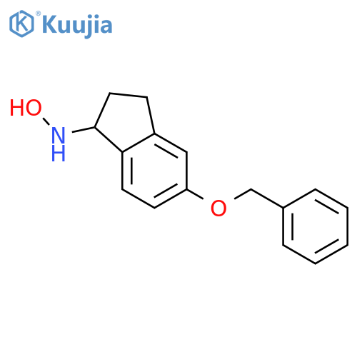 1H-Inden-1-amine, 2,3-dihydro-N-hydroxy-5-(phenylmethoxy)- structure
