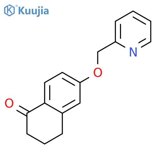1(2H)-Naphthalenone, 3,4-dihydro-6-(2-pyridinylmethoxy)- structure