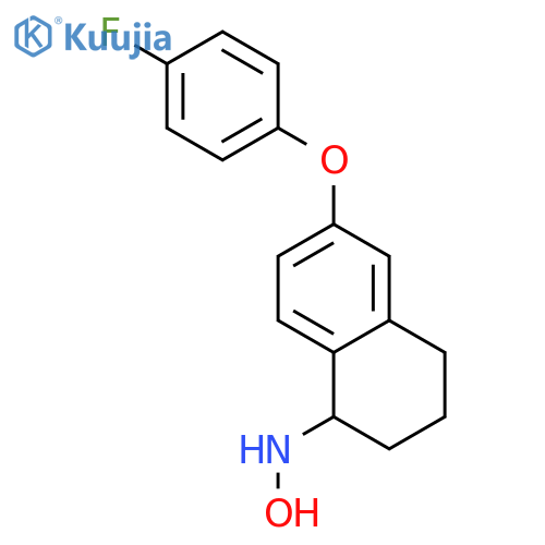 1-Naphthalenamine, 6-(4-fluorophenoxy)-1,2,3,4-tetrahydro-N-hydroxy- structure
