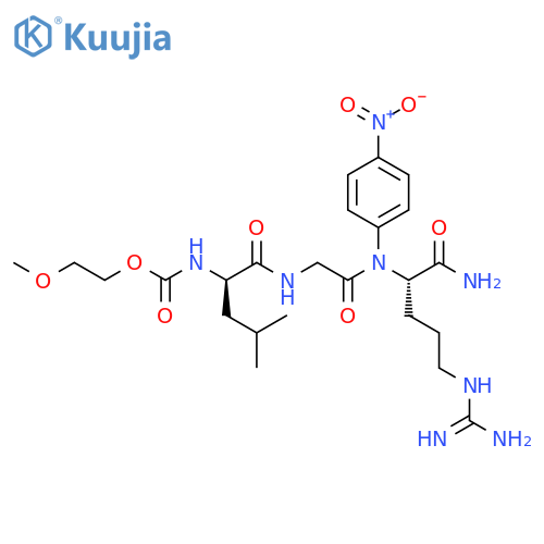 L-Argininamide,N-[(2-methoxyethoxy)carbonyl]-D-leucylglycyl-N-(4-nitrophenyl)- structure