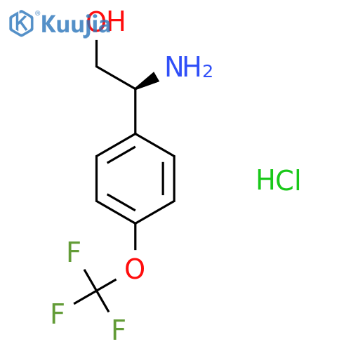(S)-2-amino-2-(4-(trifluoromethoxy)phenyl)ethanol hydrochloride structure