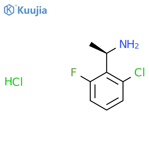 (R)-1-(2-Chloro-6-fluorophenyl)ethanamine hydrochloride structure