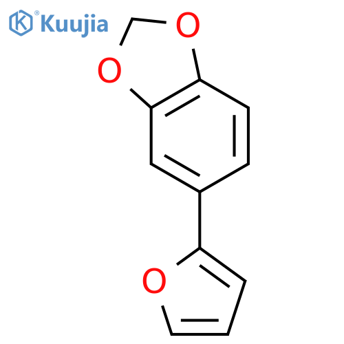 1,3-Benzodioxole, 5-(2-furanyl)- structure