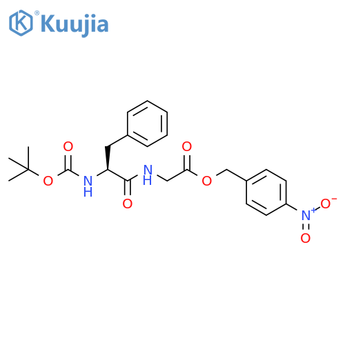 Glycine, N-[N-[(1,1-dimethylethoxy)carbonyl]-L-phenylalanyl]-, (4-nitrophenyl)methyl ester (9CI) structure